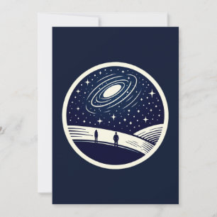 Universal Contemplation - Minimalist Design Holiday Card