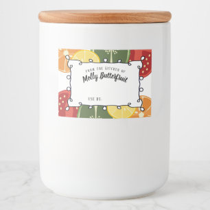 Universal fruit vegetable mix canning labels