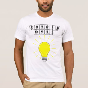 UNiVErSAl GeNiUS - Black Text T-Shirt