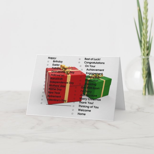 Universal Greeting Card (Front)
