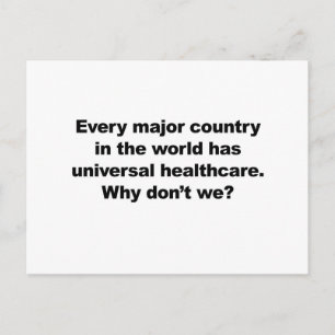 Universal Healthcare Postcard
