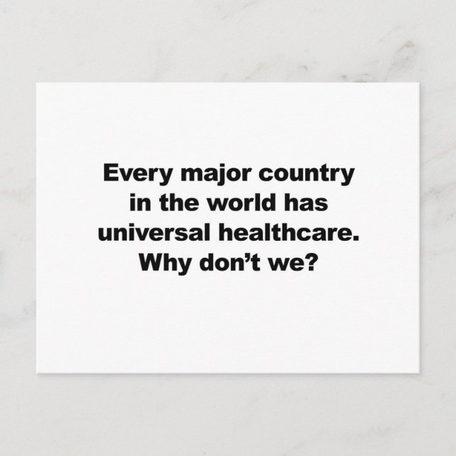 Universal Healthcare Postcard (Front)