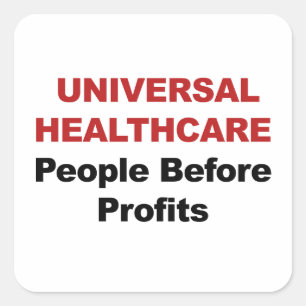 Universal HealthCare Square Sticker