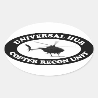 Universal Hub Copter Recon unit Euro-style sticker