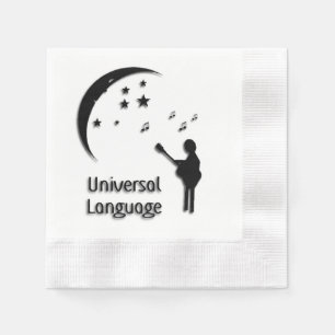 Universal Language Music Design Napkin