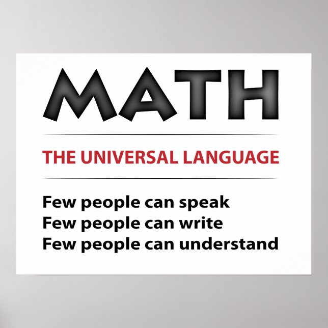 Universal Language Poster (Front)