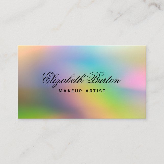 Universal modern business card in trendy colour. (Front)