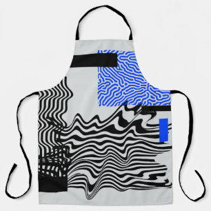 Universal Modern Geometric Shapes Set. Chaotic Gli Apron
