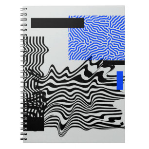 Universal Modern Geometric Shapes Set. Chaotic Gli Notebook