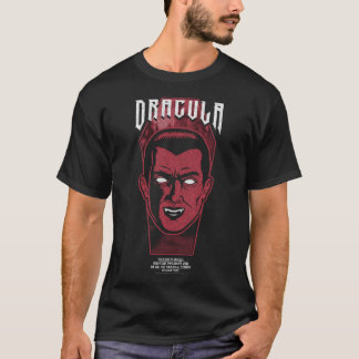 Universal Monsters Artist Series Dracula Retro Por T-Shirt