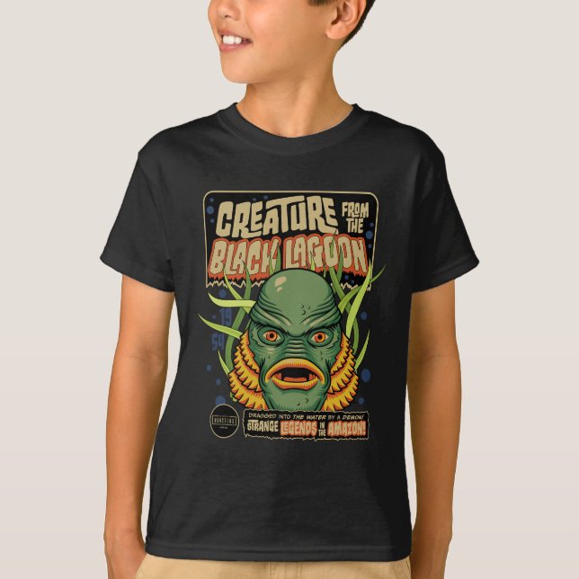 Universal Monsters Creature Retro Halloween Mask  T-Shirt (Front)