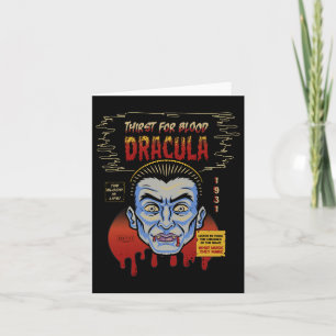 Universal Monsters Dracula Vintage Halloween Mask Card