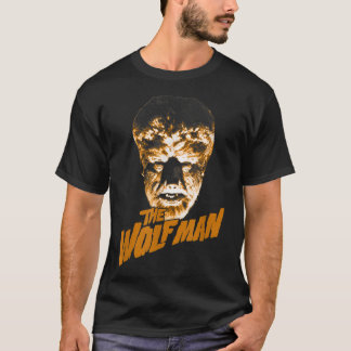 Universal Monsters The Wolf Man Dark Portrait  T-Shirt