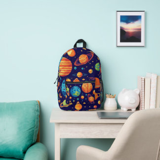 Universal of magic printed backpack