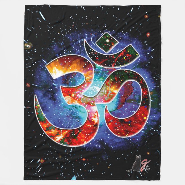 Universal OM Asana Fleece Blanket (Front)
