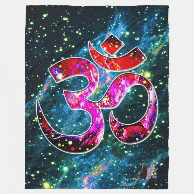 Universal OM Bodhi Fleece Blanket (Front)