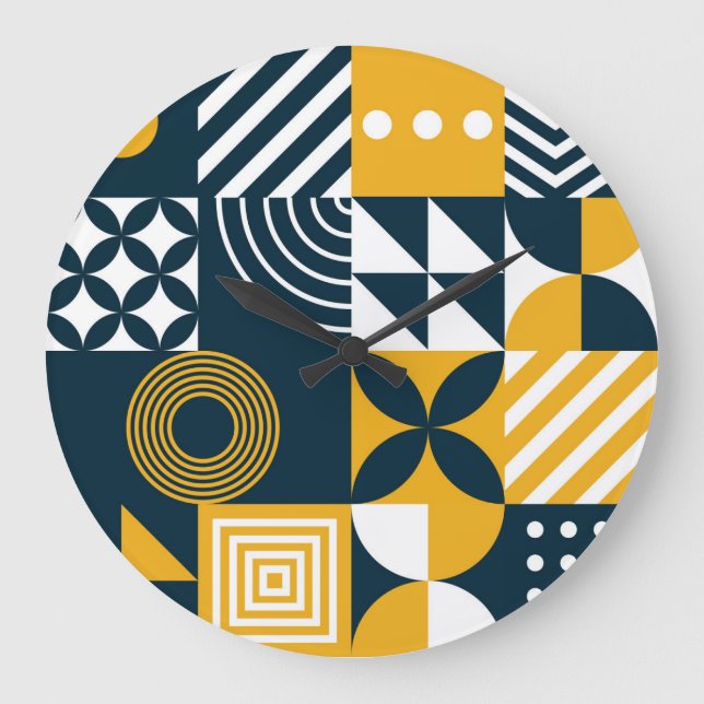 Universal Pattern: Wallpaper, Textile, Web. Large Clock (Front)
