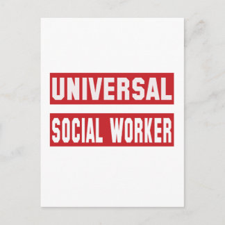 Universal Social Worker. Postcard
