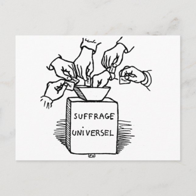 Universal suffrage by Felix Vallotton Postcard (Front)