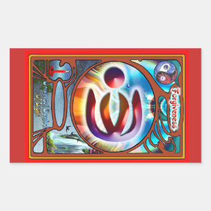 Universal Symbol of Forgiveness Rectangular Sticker