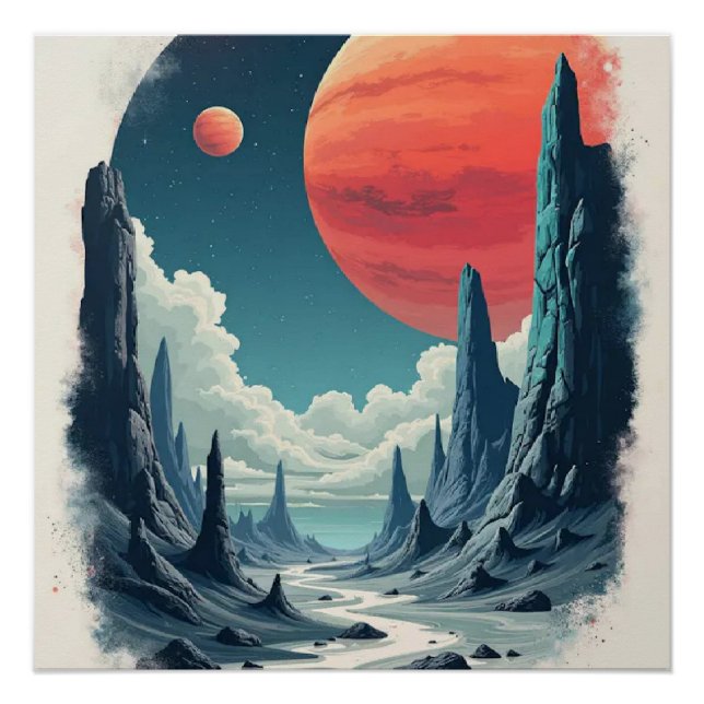 Universe Adventure: Engrossing Space Art for space Poster (Front)