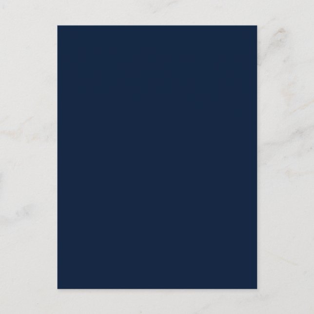 Universe Dark Purple Blue Solid Colour Background Postcard (Front)