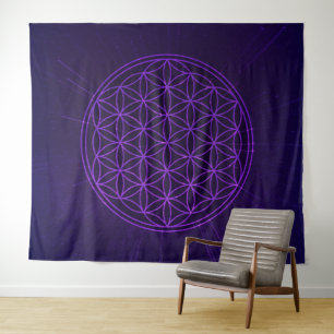 Universe Flower of Life Tapestry