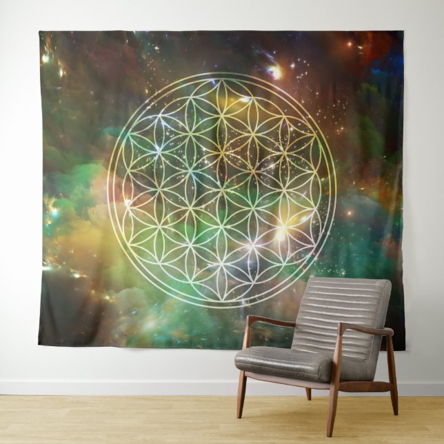 Universe Flower of Life Tapestry (In Situ (Horizontal))