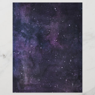 Universe Galaxy Stars & Blank 2 Sided Scrapbook