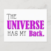 Universe Has My Back, Daily Affirmation Flash Card
