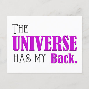 Universe Has My Back, Daily Affirmation Flash Card