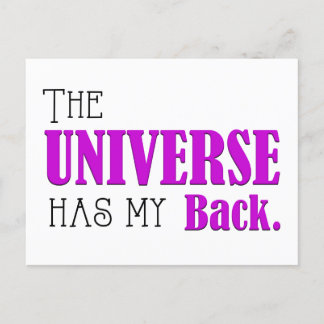 Universe Has My Back, Daily Affirmation Flash Card