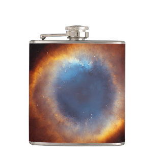Universe Helix - Eye Of God 1 Hip Flask