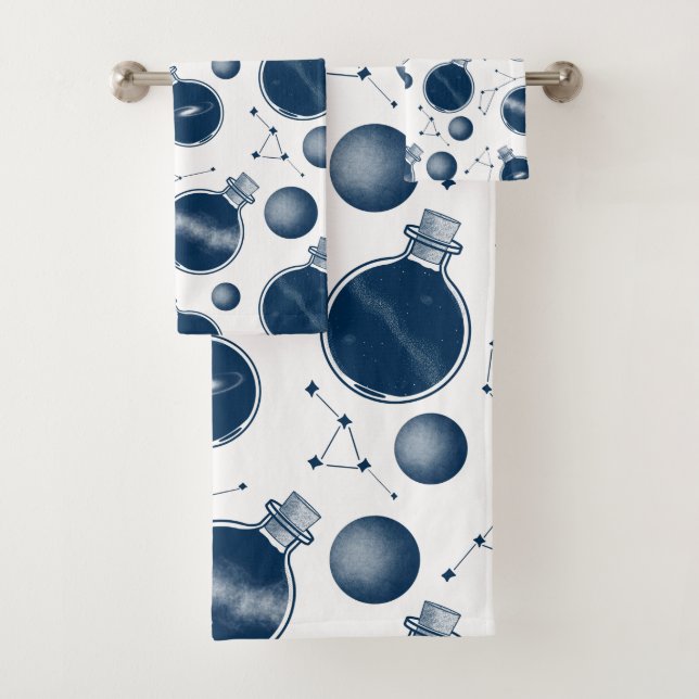 Universe in a Bottle Bath Towel Set (Insitu)