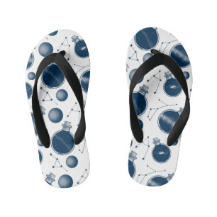 Universe in a Bottle Kid's Flip Flops