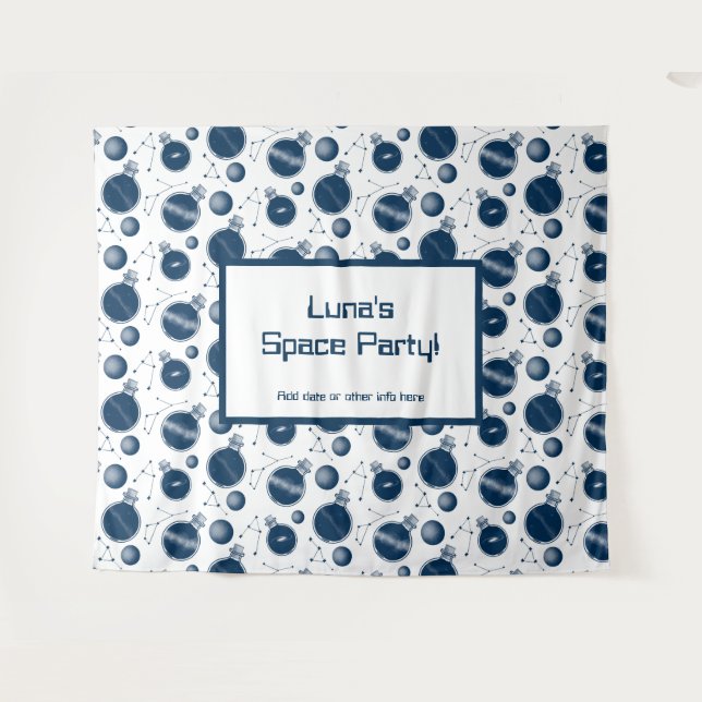 Universe in a Bottle Party Tapestry (Front (Horizontal))
