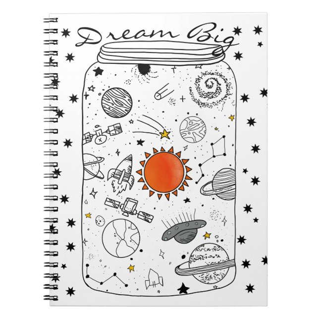 Universe in a Jar Dream Big Dream Journal (Front)