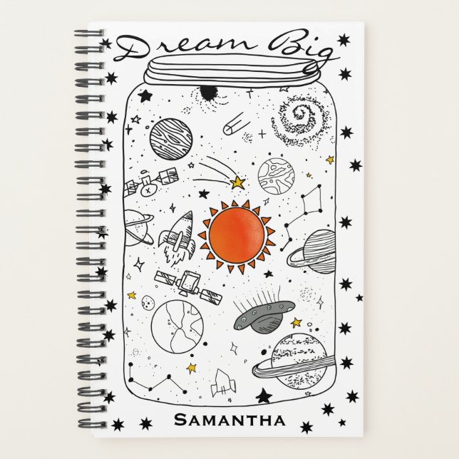 Universe in a Jar Dream Big Dream Planner (Front)