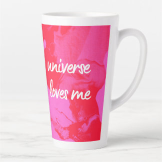 Universe loves me latte mug