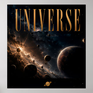 Universe Luxury Space Editorial Graphic Poster