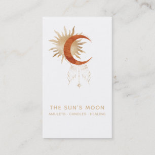 *~* Universe Moon Beams Sun  Rays Stars Cosmic Business Card