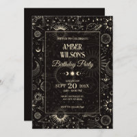 Universe mystical astrological moon sun birthday