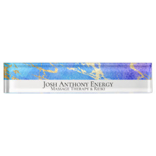 *~* Universe Nebula Gold Foil  AP3 Nameplate