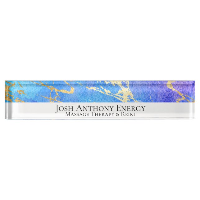 *~* Universe Nebula Gold Foil  AP3 Nameplate (Front)