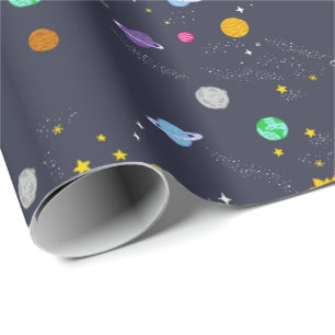 Universe, space, fantasy wrapping paper