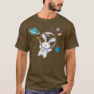 Universe Space Travel Animal Lover Rabbit Bunny As T-Shirt