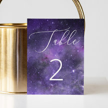 Universe stars. Purple space night script wedding