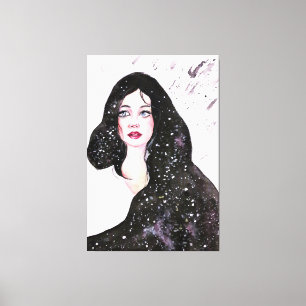 Universe Woman Canvas Print