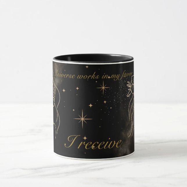 "Universe Works In My Favour" Affirmation  Mug (Center)