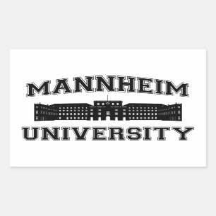 Universität Mannheim / Mannheim University Rectangular Sticker